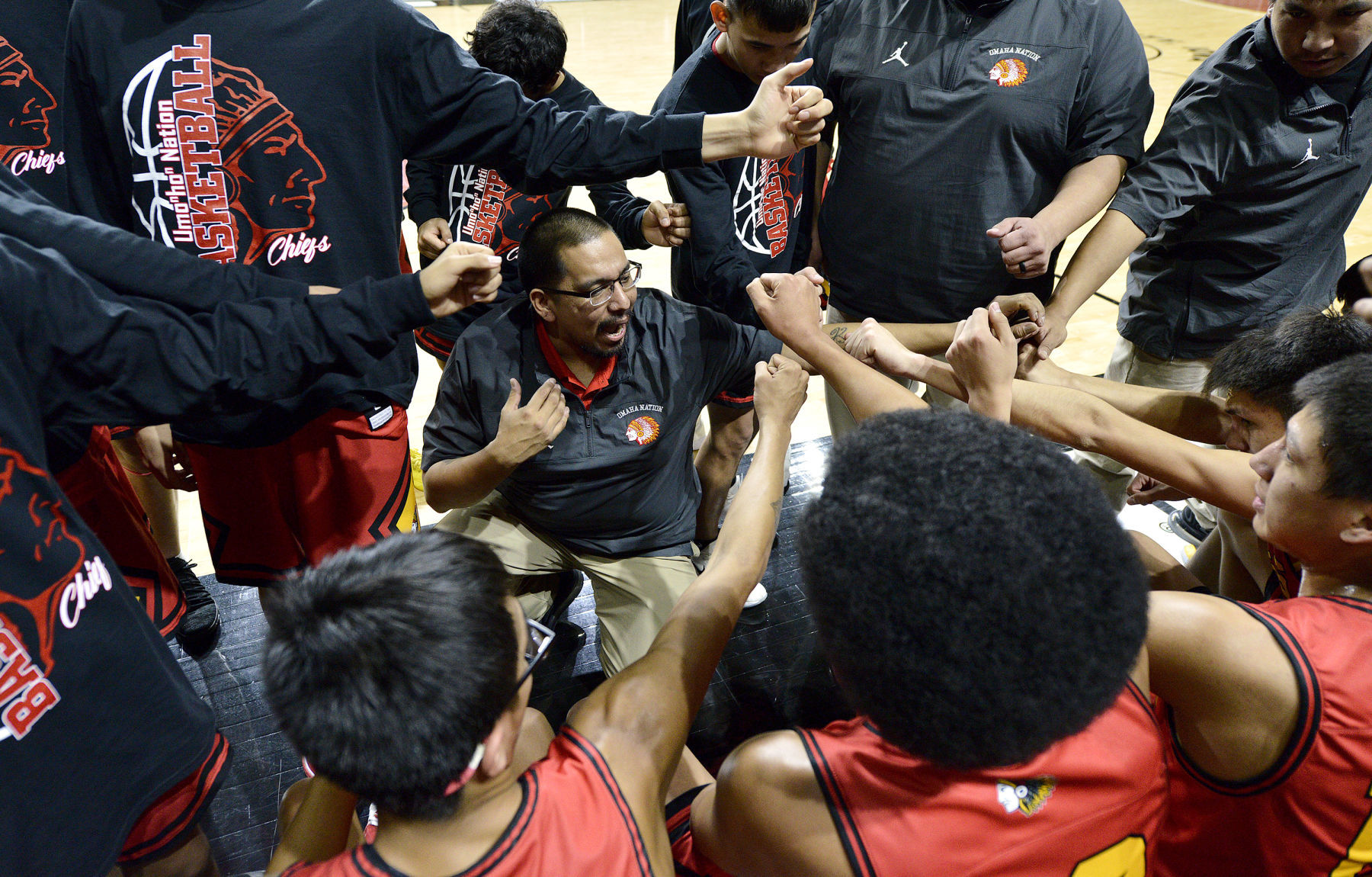 Lawton-Bronson vs Omaha Nation basketball